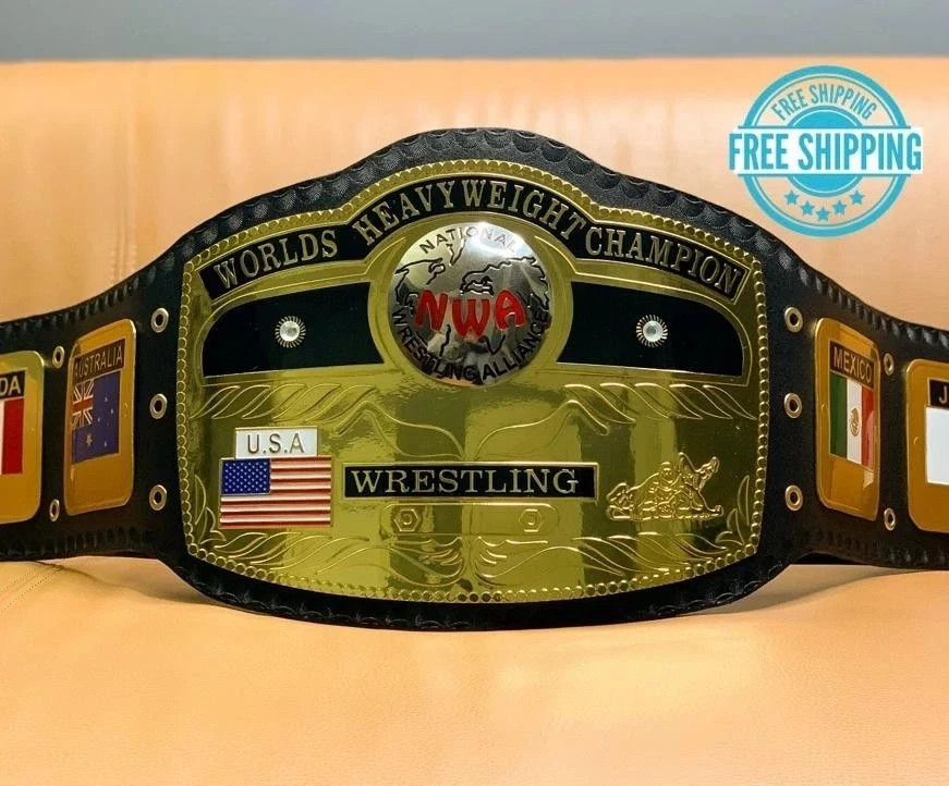 NWA Domed Globe World Heavyweight Wrestling Championship Replica Tittle Belt 2MM