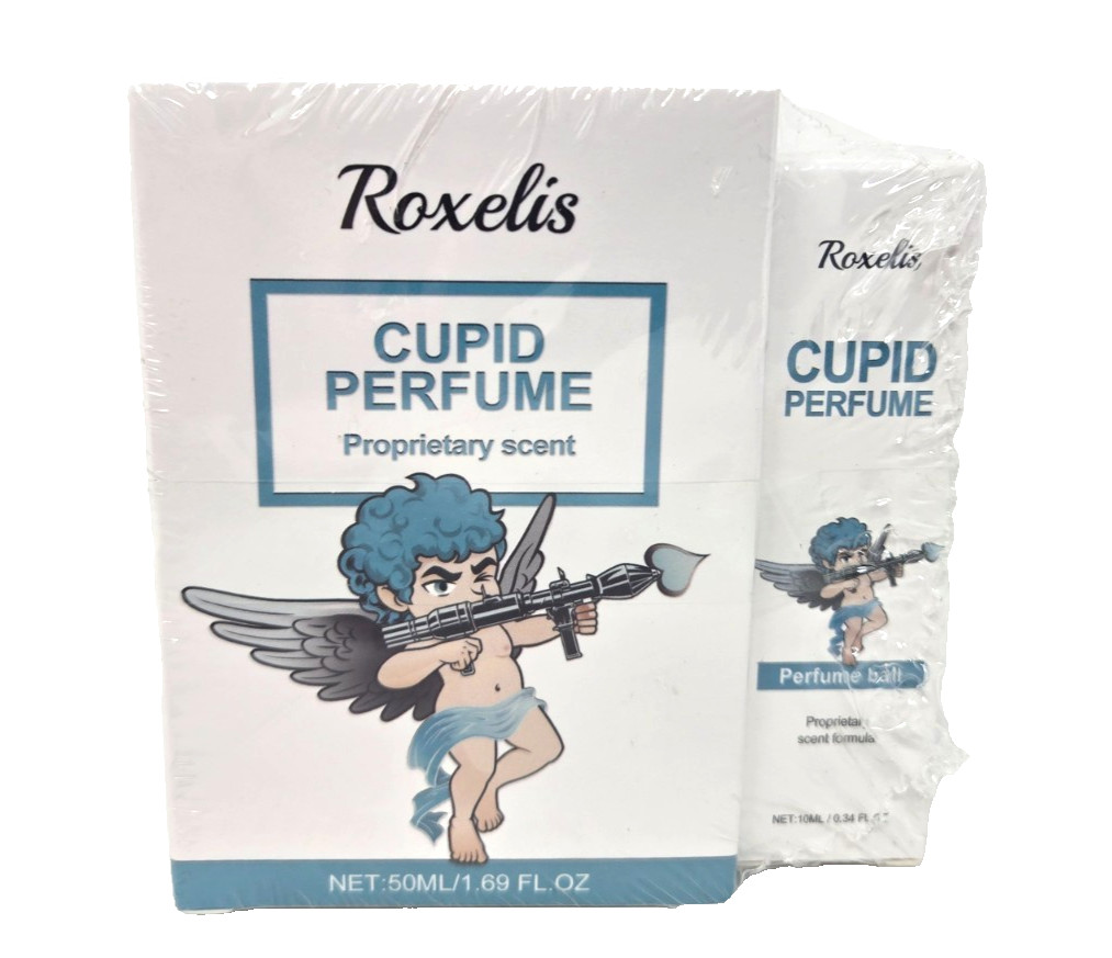 ROXELIS Cupid Perfume Proprietary Scent, 1.69 fl oz + Perfume Ball, 0.34 fl oz