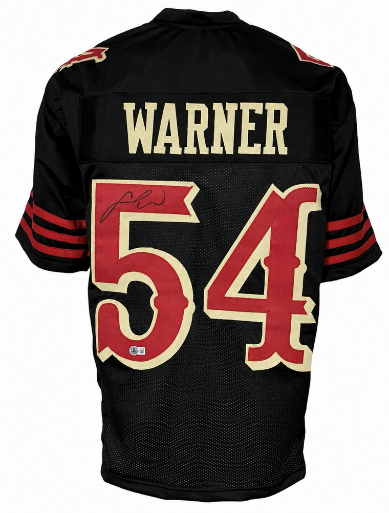 San Francisco Fred Warner Autographed Pro Style Rivalries Custom Jersey BAS A...