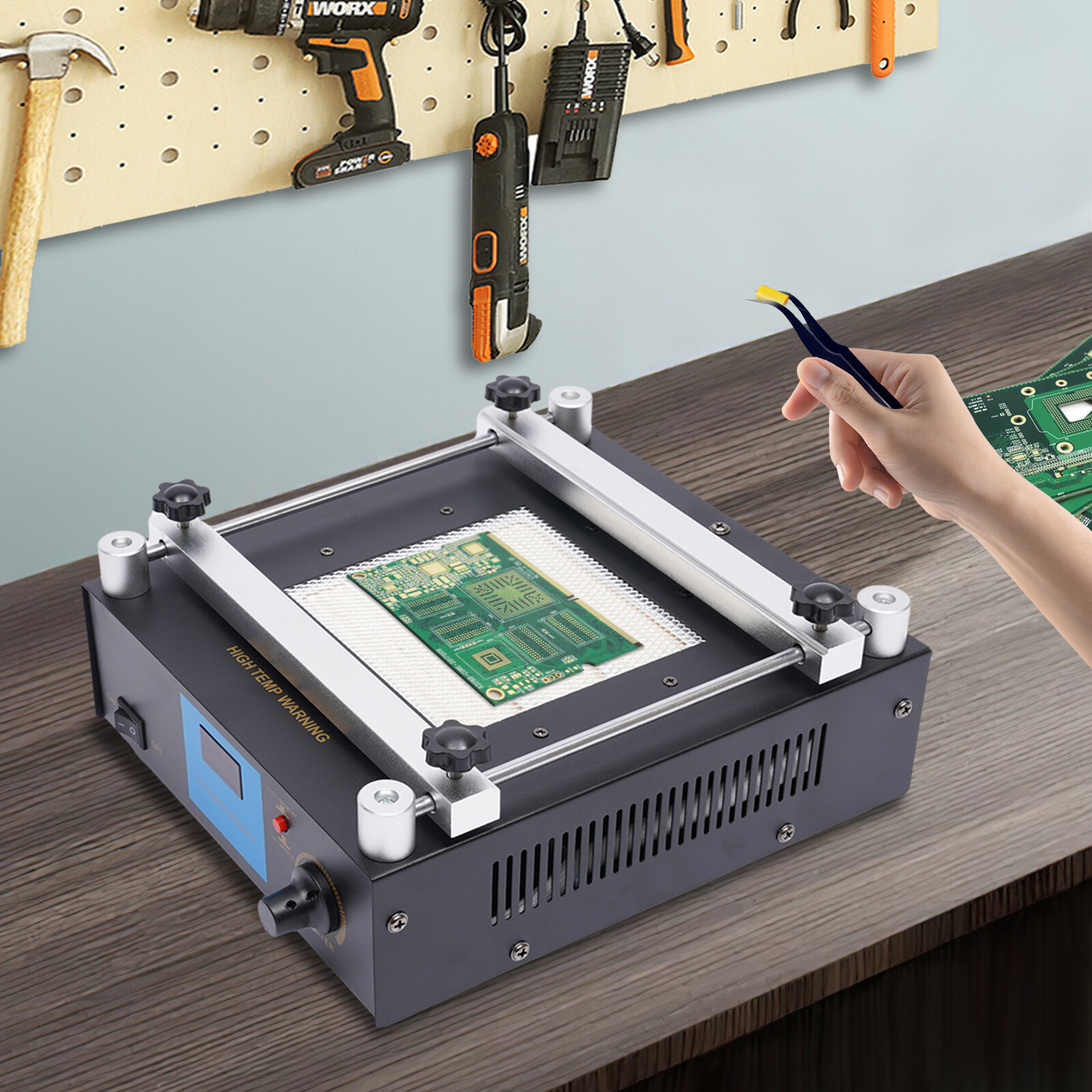 YIHUA853AA/853A BGA Rework Station Preheating Soldering Desoldering Station