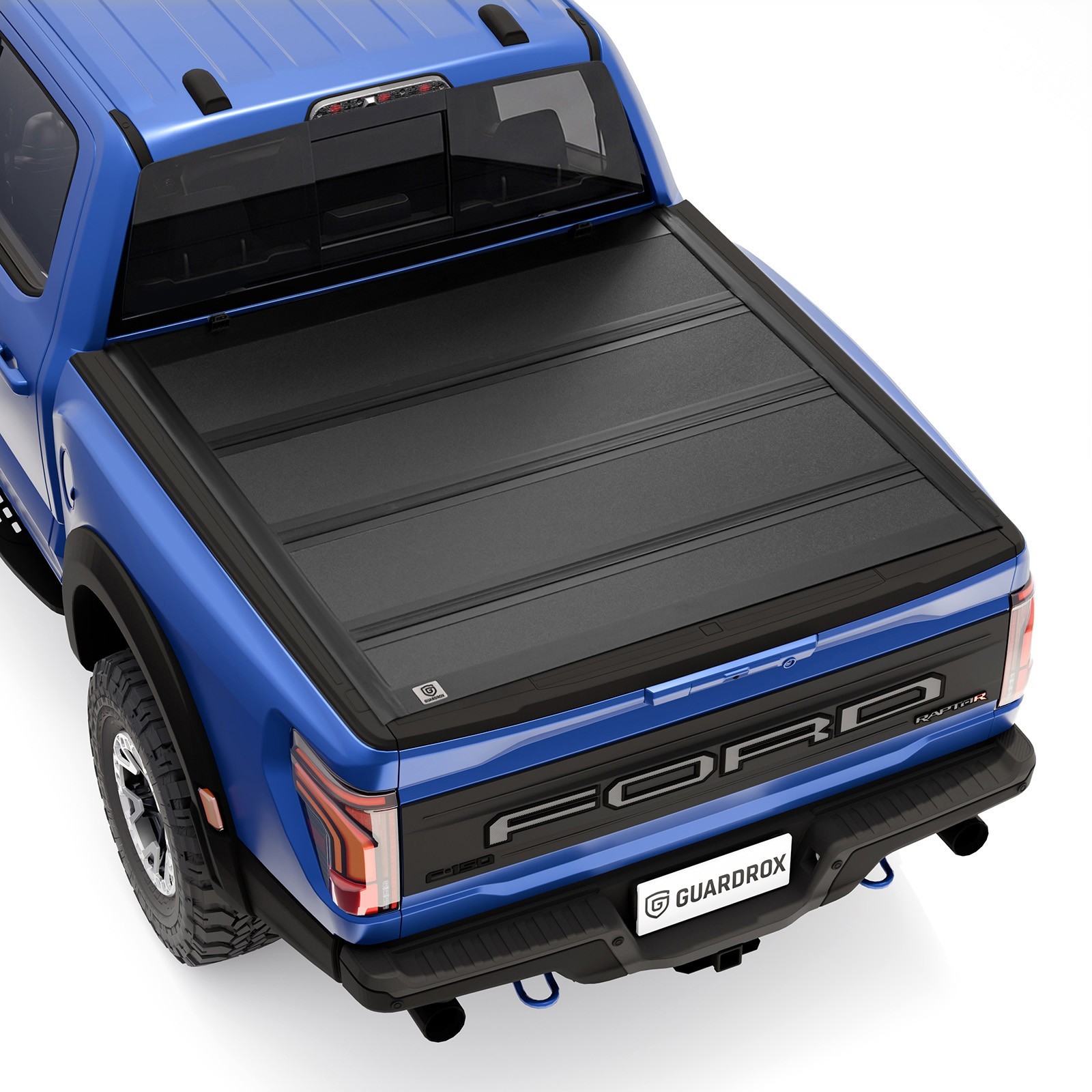 5.5FT Low Profile Quad-Fold Tonneau Cover for 15-26 Ford F150 Hard Folding