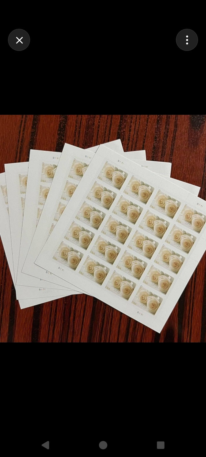 15 Sheets Of 20 FOREVER STAMPS White Rose Wedding