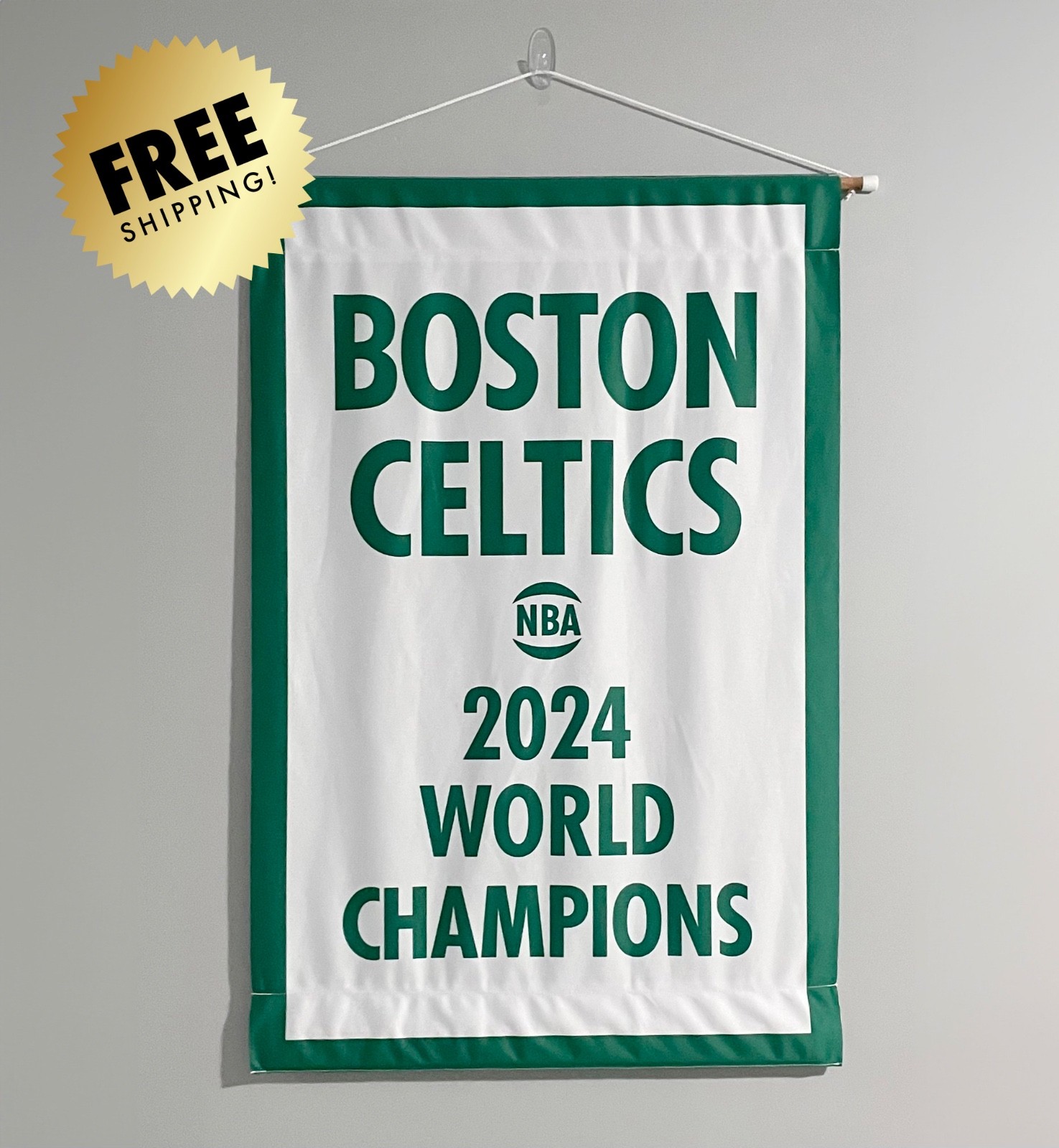 Boston 2024 NBA Championship Banner 18 - 24\