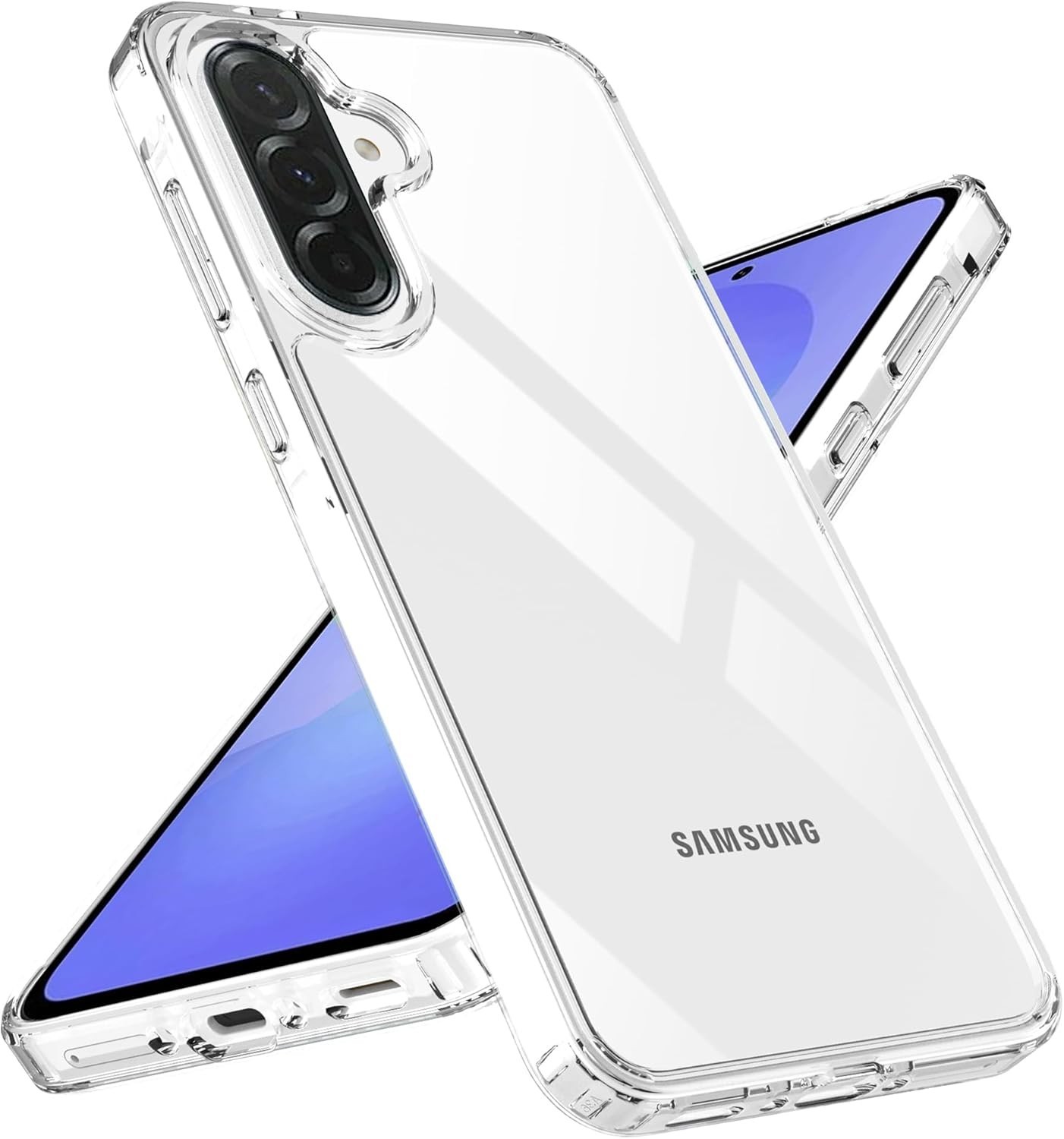 For Samsung Galaxy A37 A36 A35 5G Clear Case Shockproof Anti-Scratch Phone Cover