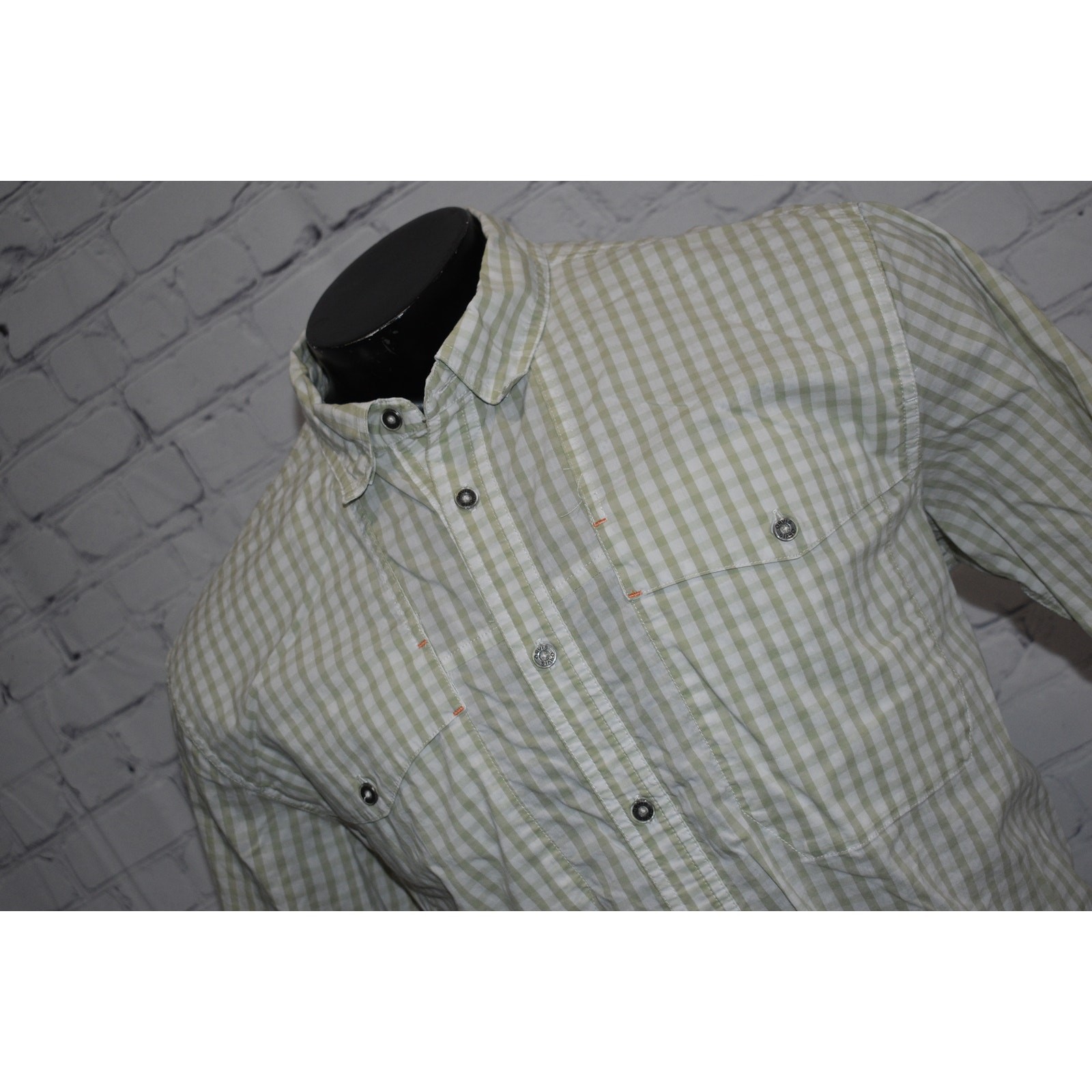 Orvis Country Fishing Shirt Mens Size Large Camping Vented Performance Green