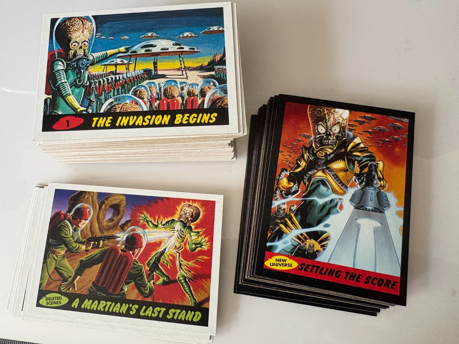 2012 Mars Attacks Topps Heritage Complete Base Set New Universe & Deleted Scenes 2012 Mars Attacks Topps Heritage Complete Base Set New Universe & Deleted Scenes