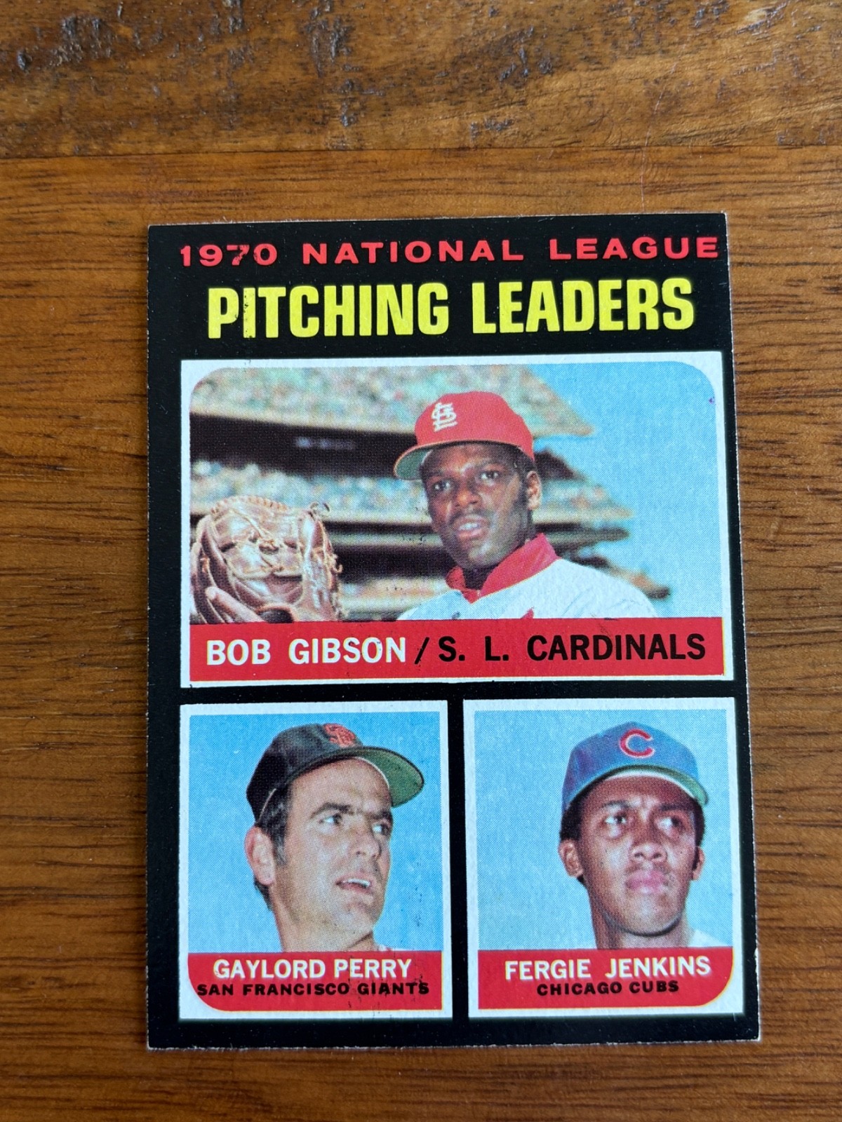 1971 Topps NL Pitching Leaders #70 NM Near Mint Gibson Perry Jenkins