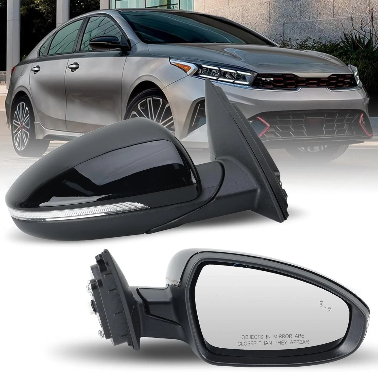 Right Passenger Side Mirror Fits 2019 2020 2021 2022 2023 KIA Forte Mirrors with Right Passenger Side Mirror Fits 2019 2020 2021 2022 2023 KIA Forte Mirrors with