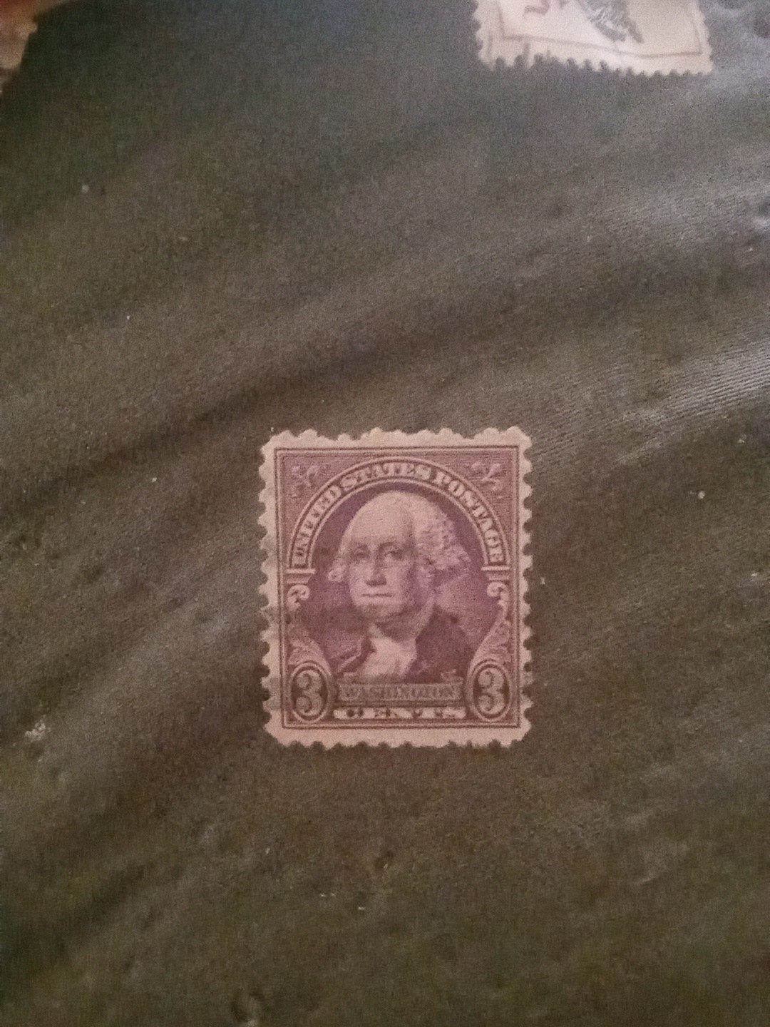 1932 US 3 Cent George Washington Vintage Stamp Purple/Violet 1932 US 3 Cent George Washington Vintage Stamp Purple/Violet