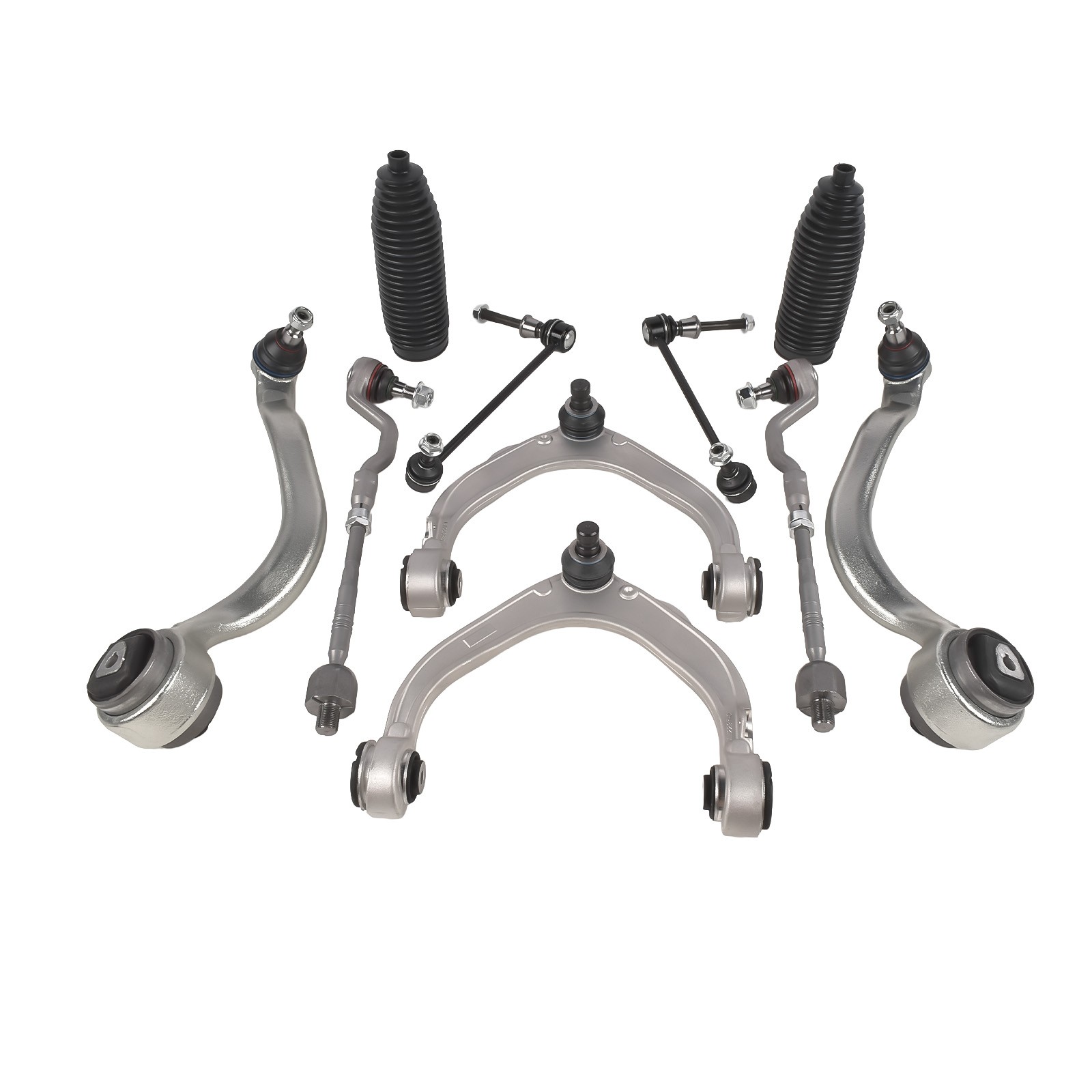 For 2007-2016 BMW X5 X6 12Pcs Front Upper and Lower Forward Control Arms Kit
