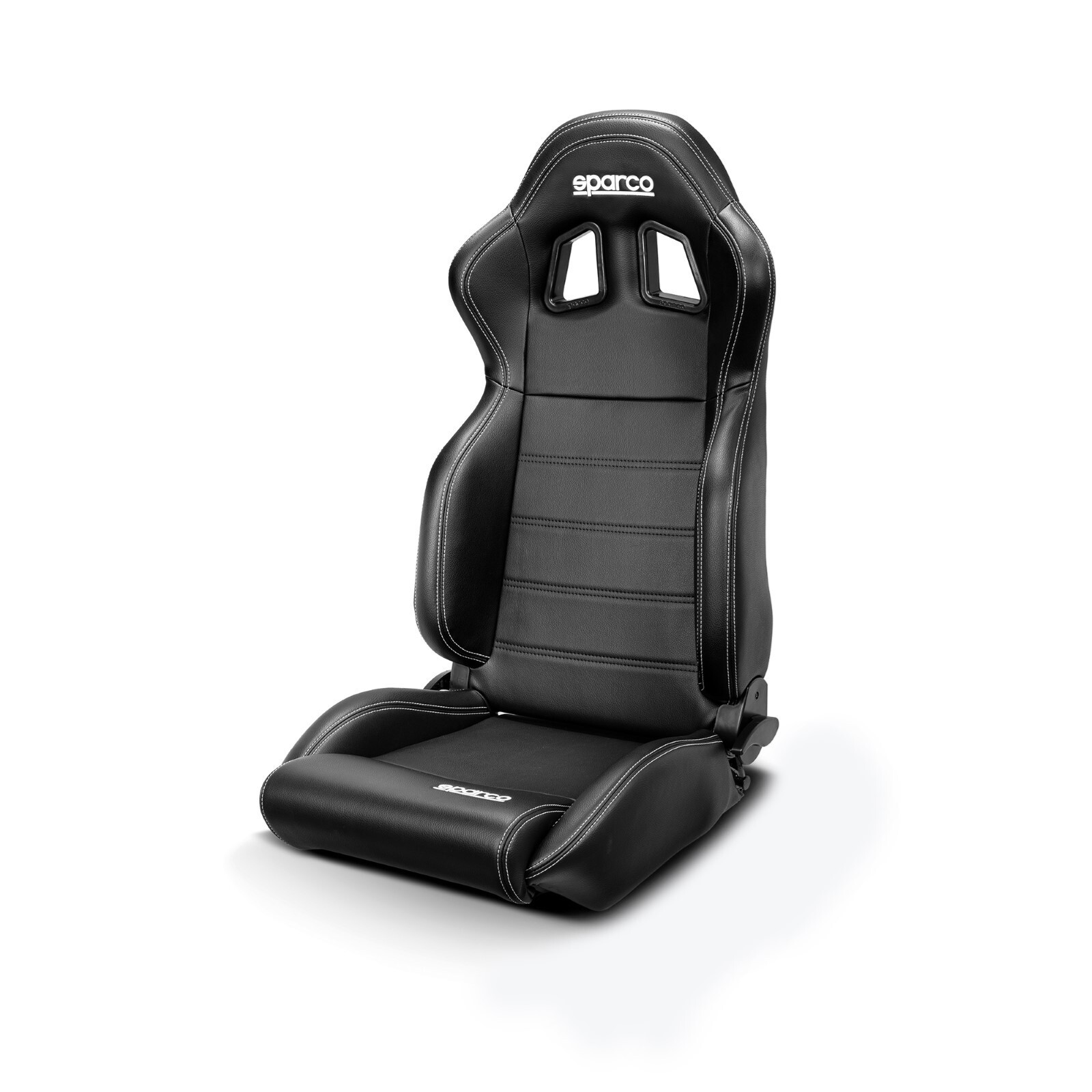 Sparco 009014NRSKY R100 Black Vinyl Reclining Highback Street Bucket Seat Sparco 009014NRSKY R100 Black Vinyl Reclining Highback Street Bucket Seat