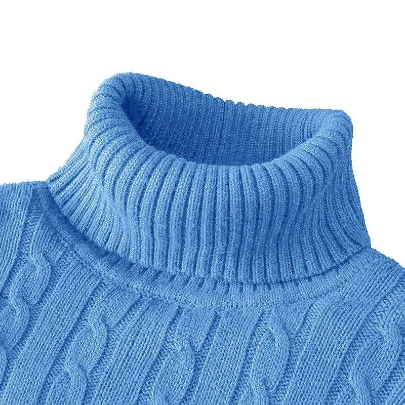 Men\'s Turtleneck Soft Sweater 2023 Warm Knitted Autumn/winter Pullover Jumper
