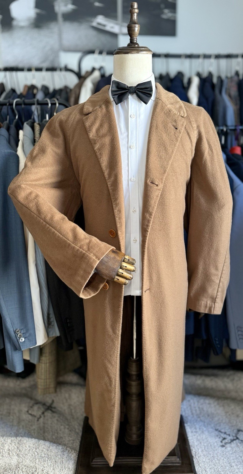 LNWOT EXCEPTIONAL Camel Colored 100% Thick Cashmere Kiton Overcoat 46R US/56R IT