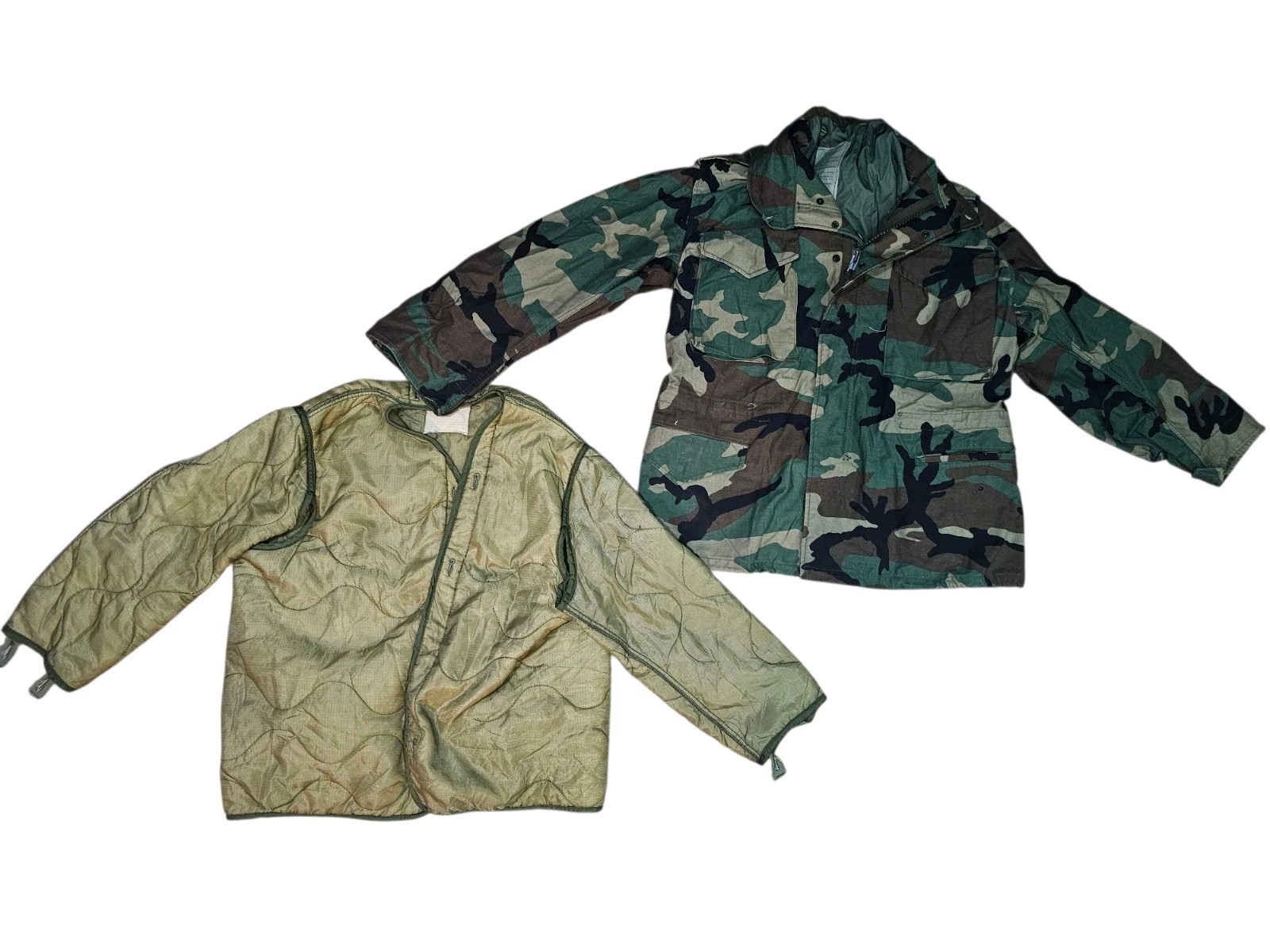 USGI M81/Woodland M65 Field Jacket And Liner Medium Short Authentic 