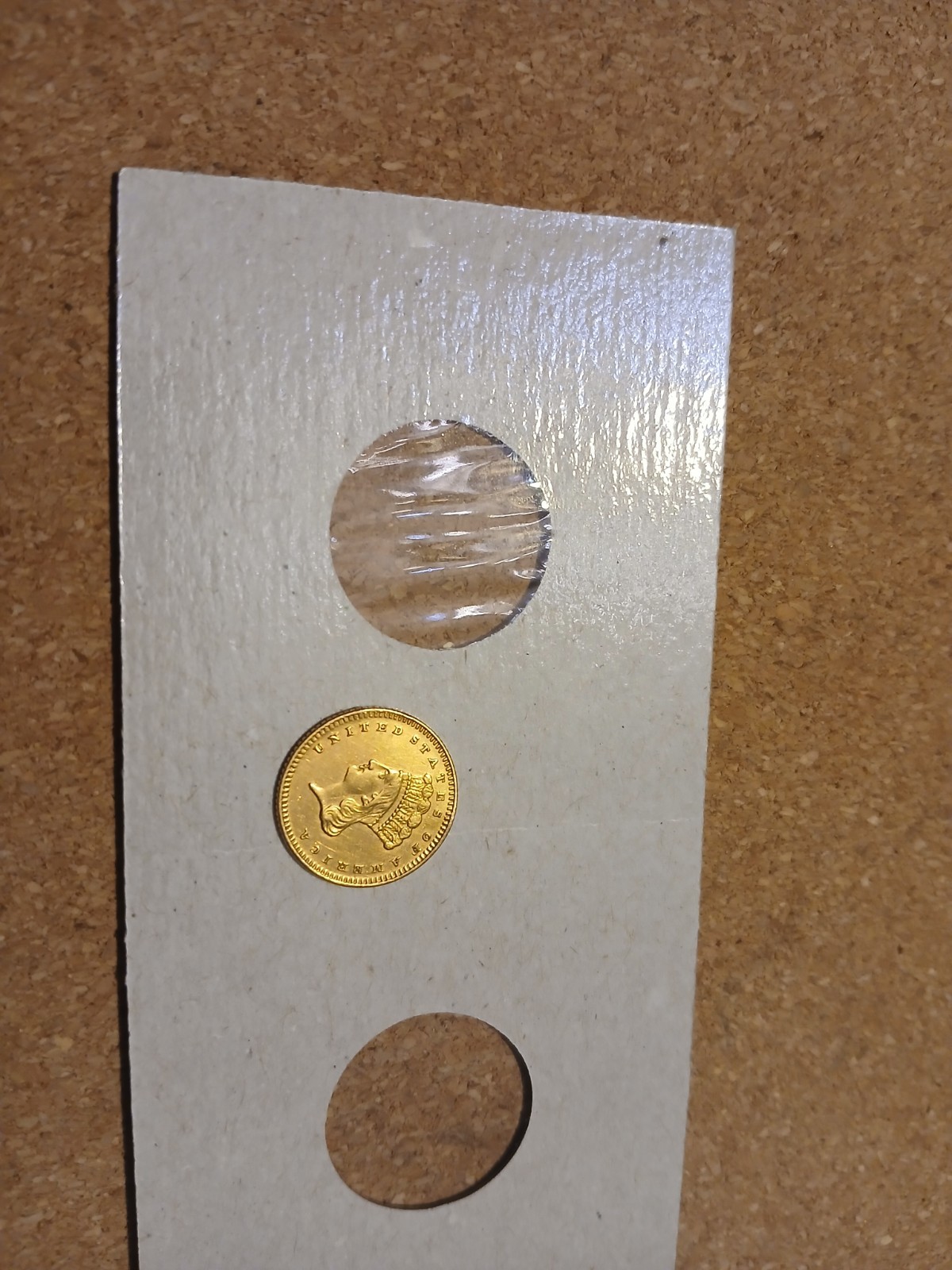 1873 Gold Dollar Princess head open 3 Jewelry Damage