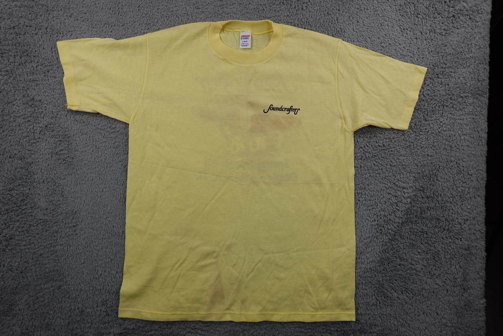 Vintage Soundcrafters Shirt Mens Large Yellow Spring Break 88 Jerzees Daytona