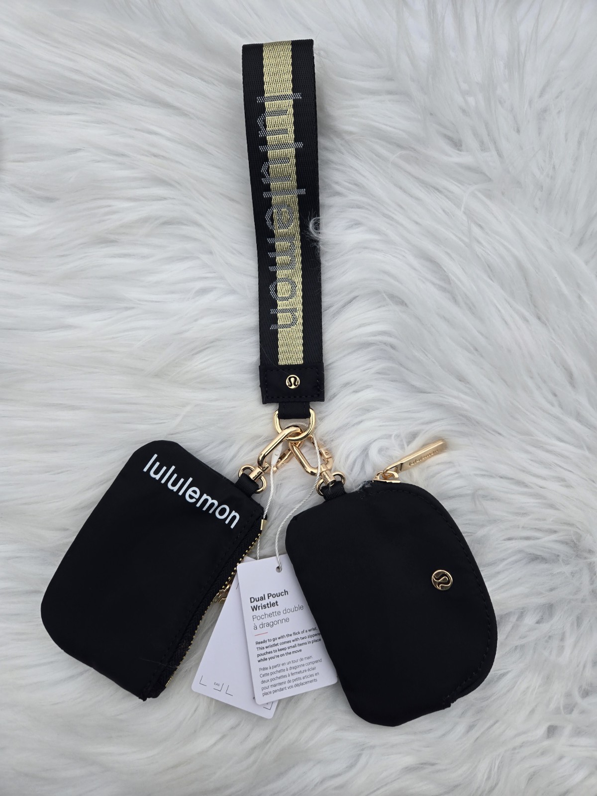 lululemon dual pouch wristlet Black