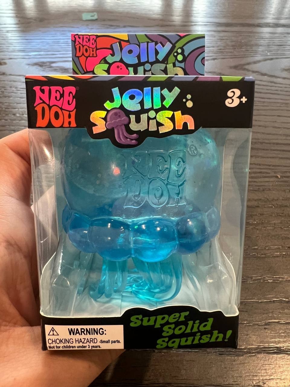 Authentic NeeDoh 💙 BLUE Jelly Squish Jellyfish Fidget Sensory Toy - US Seller