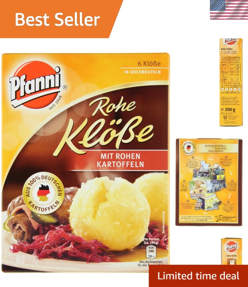 Convenient 3-Pack of Authentic German Potato Dumplings - 200g Delights