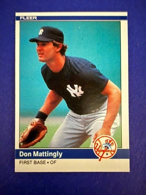 1984 Fleer Don Mattingly Rookie Card #131 Fresh Pack Pulled
