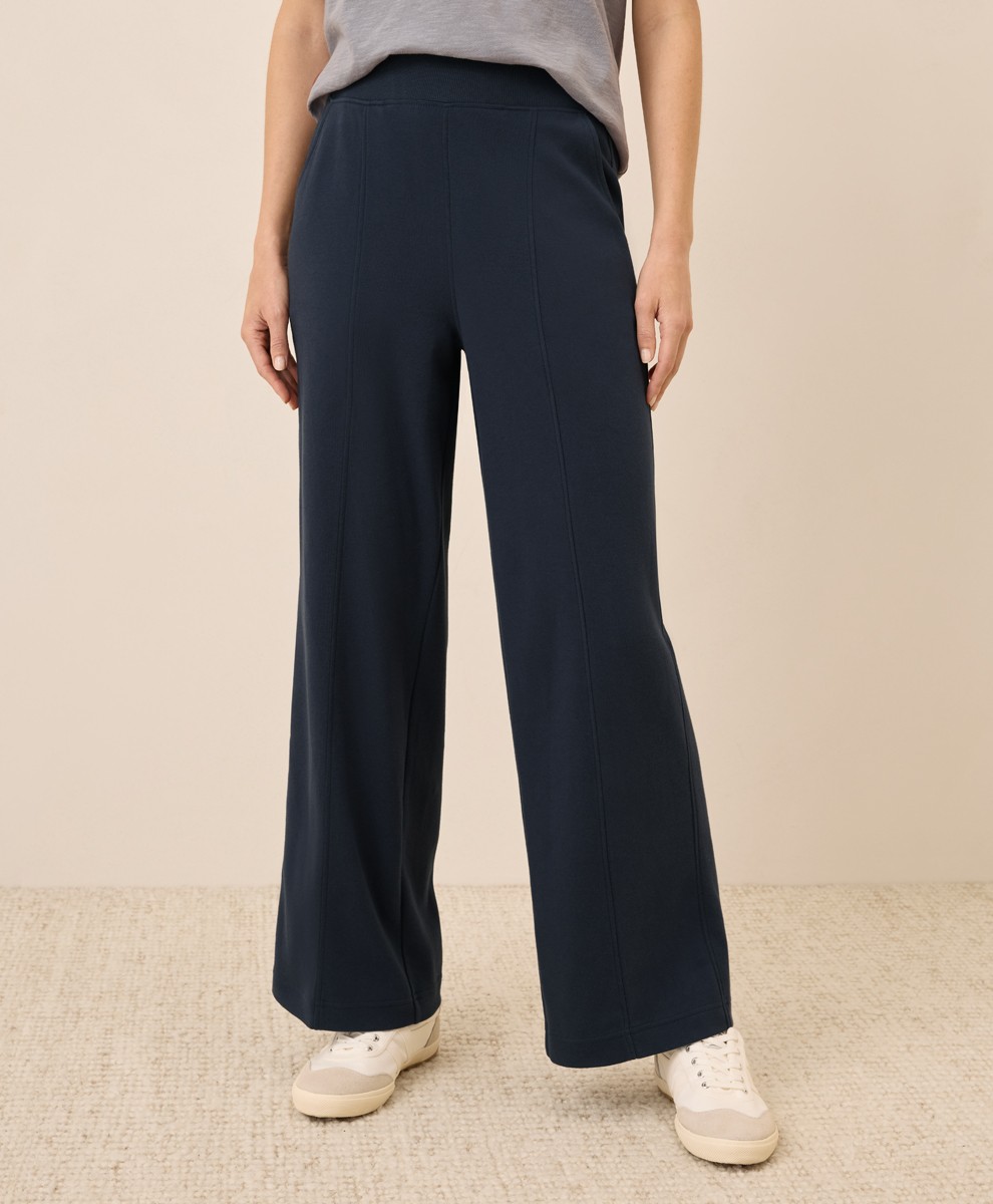 Pact Women’s Airplane Pintuck Wide Leg Pants Large 29\