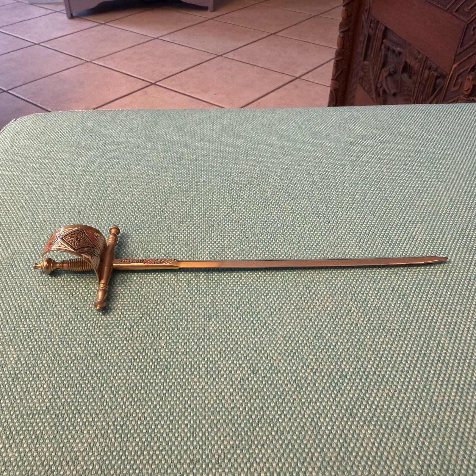 7” Vintage Toledo Sword Letter Opener Spanish with Gift Box