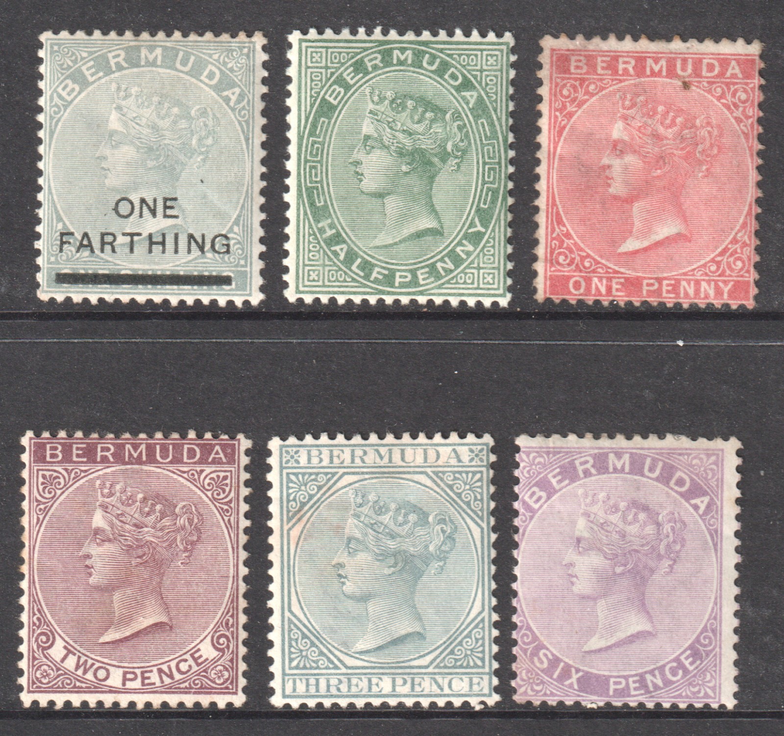 BERMUDA 1882 - 1904 QUEEN VICTORIA