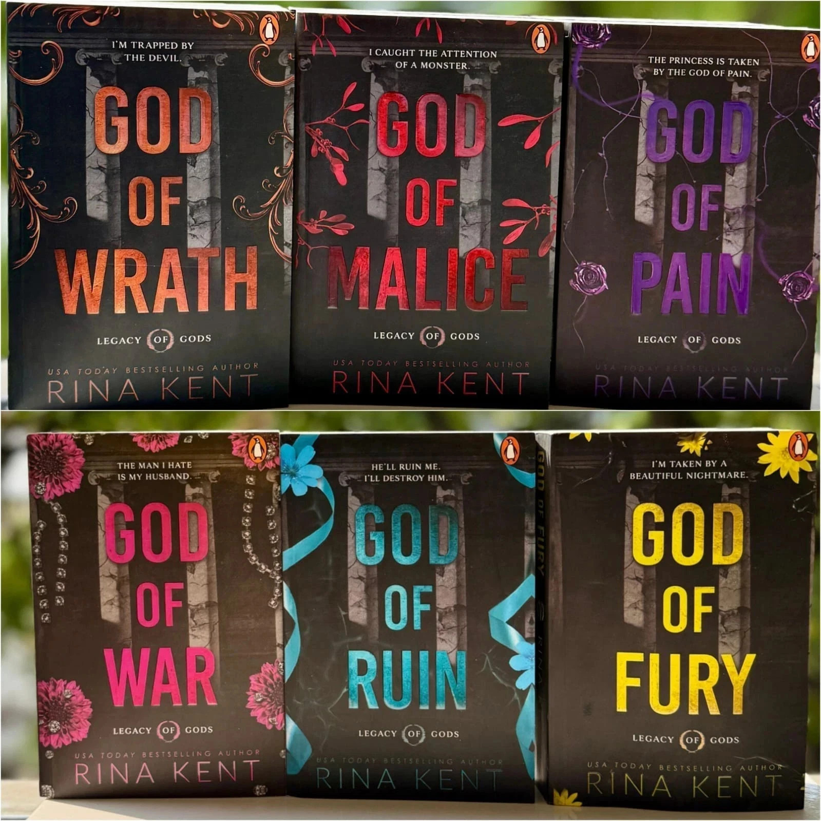 Legacy of Gods book Series (set of 6 books) by Rina Kent, Paperback Legacy of Gods book Series (set of 6 books) by Rina Kent, Paperback
