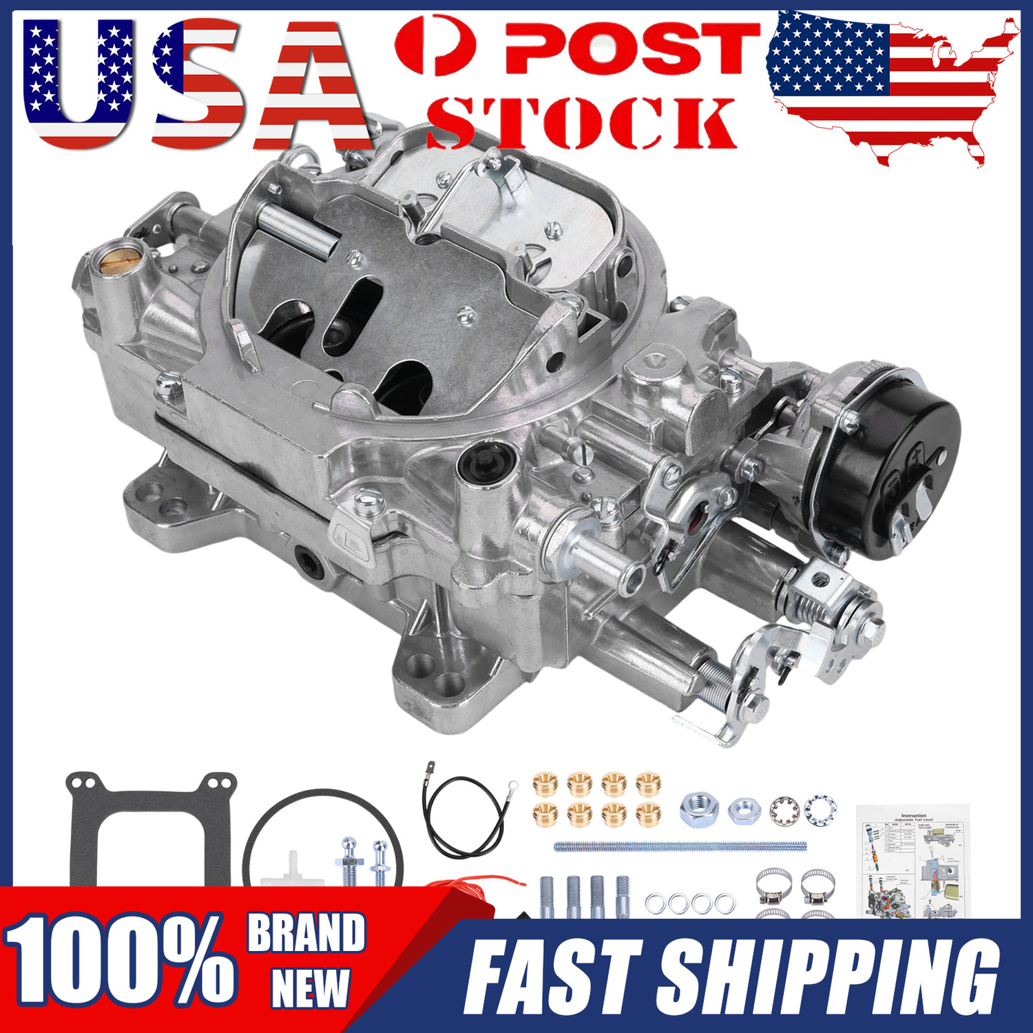 1906 US Stock Metal Carburetor New For Edelbrock 1906 AVS2
