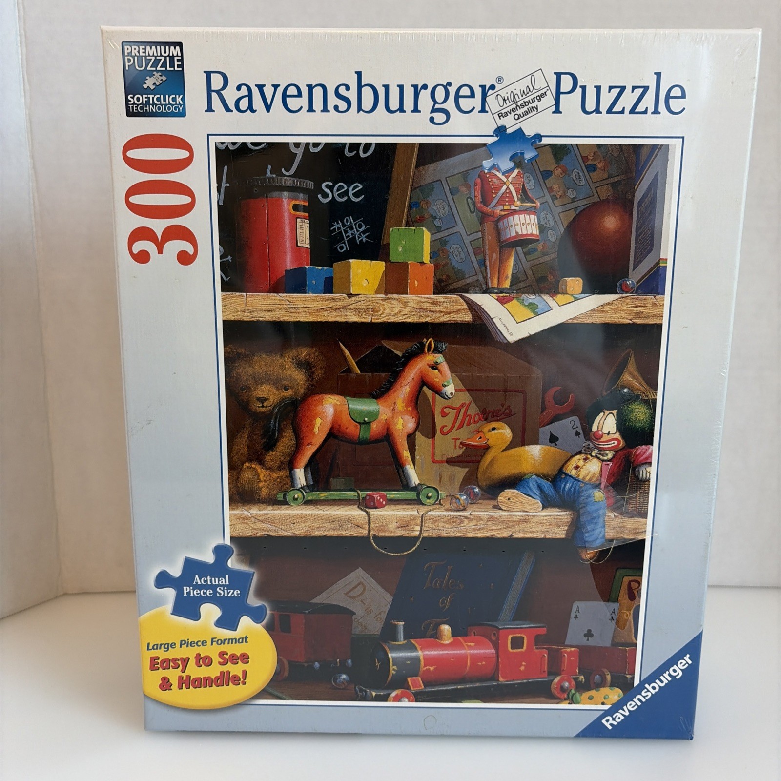 RAVENSBURGER 300 PIECE JIGSAW PUZZLE - TOY SHELF - 20x27 - COMPLETE EXCELLENT 