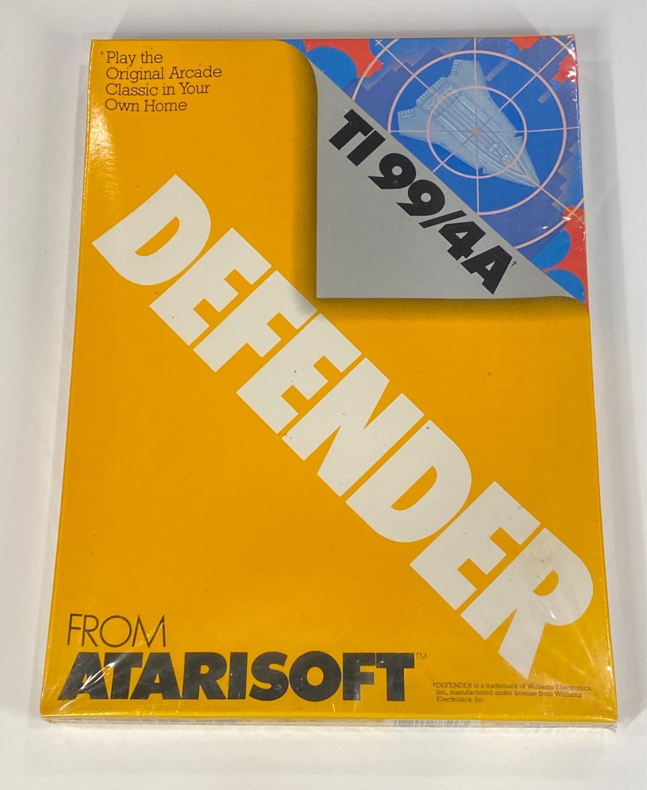 Defender TI99/4A Cartridge, Vintage 1983, New Mint in Sealed Box MISB NOS New