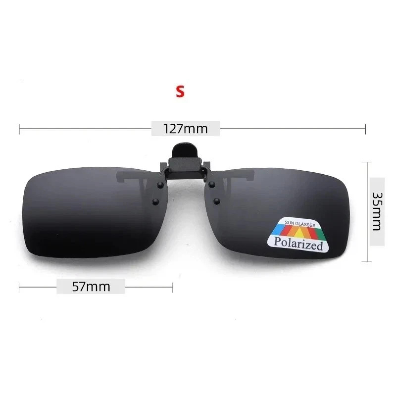 4 Color Grey Lenses Polarized Sunglasses Clip on Flip up UV 380 Driving Fishing 4 Color Grey Lenses Polarized Sunglasses Clip on Flip up UV 380 Driving Fishing