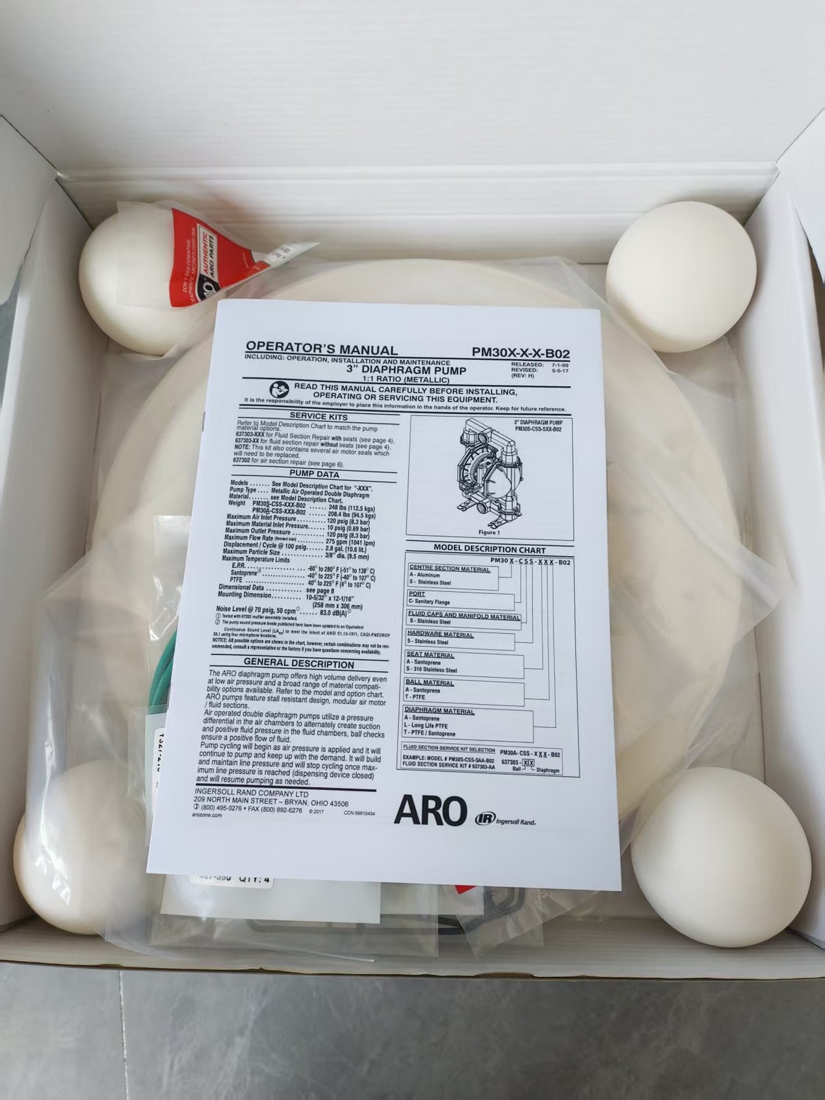 New ARO Pumps Repair Kit 637303-CC 637303CC IN STOCK A+++ INBOX