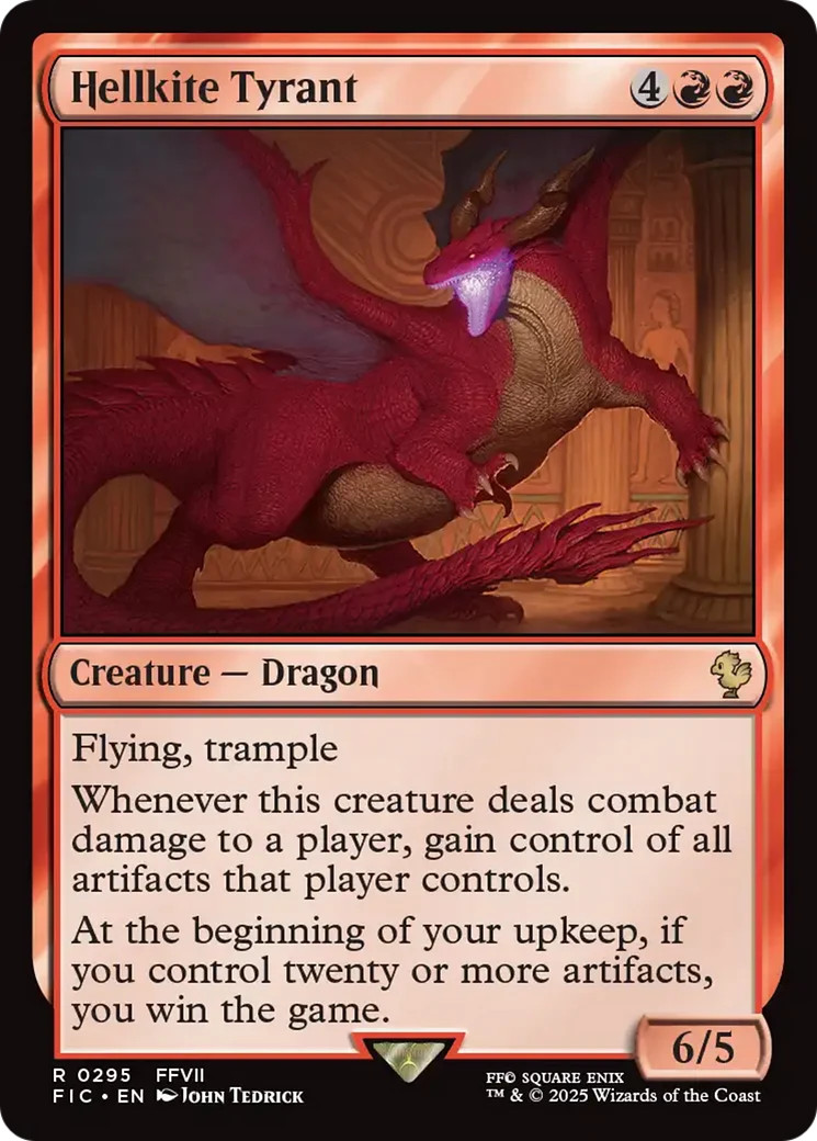MTG Hellkite Tyrant [FINAL FANTASY Commander] Near Mint Magic