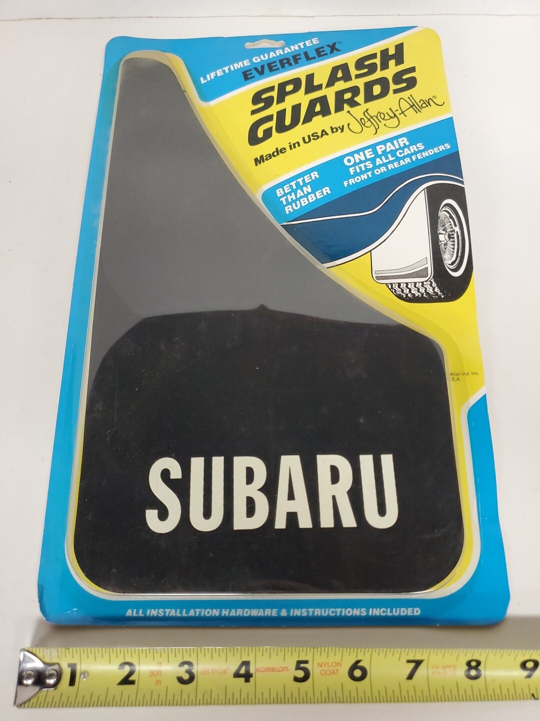 Everflex Splash Gaurds By JEFFREY-ALLAN NOS 1980s Vintage Mudflaps Subaru