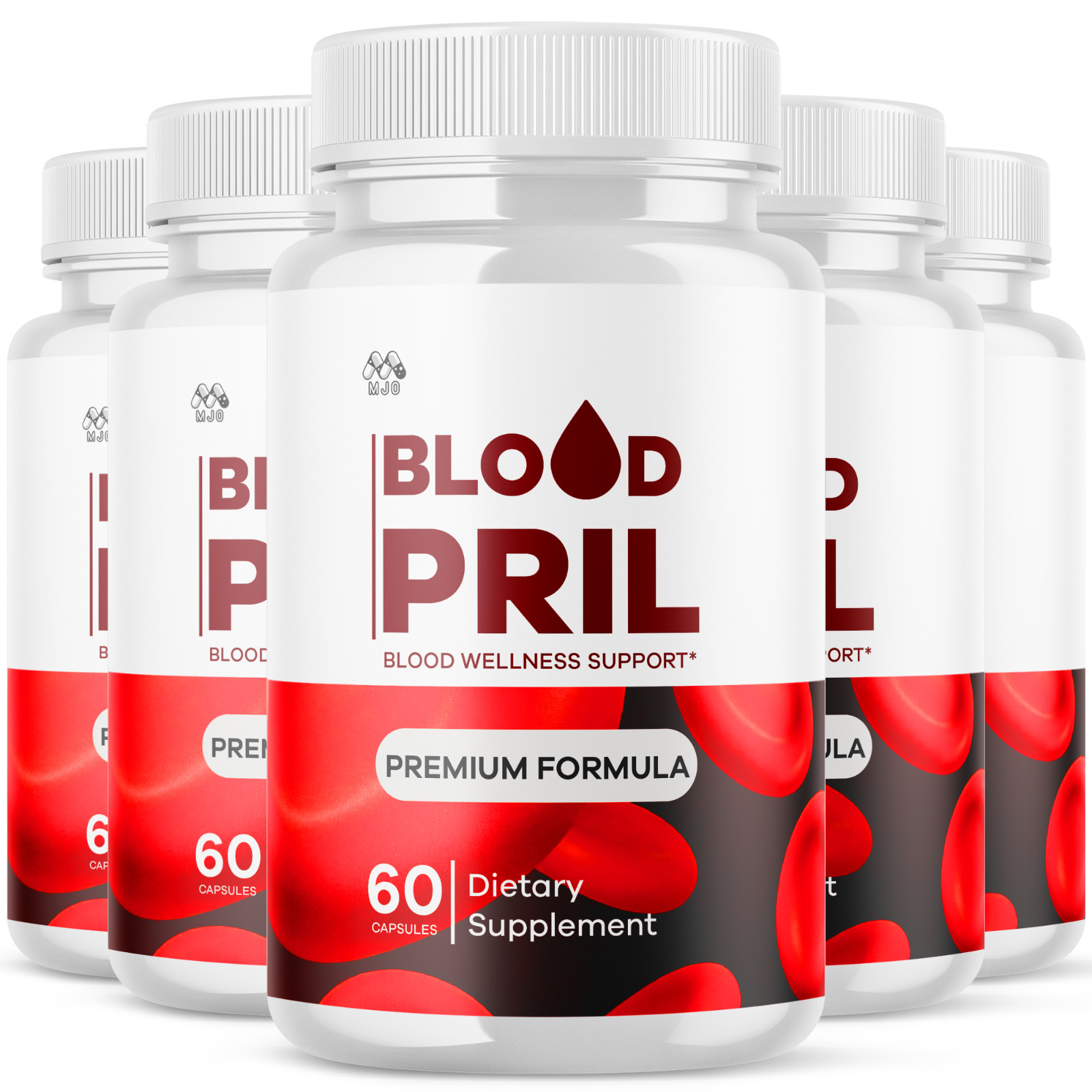(5 Pack) Bloodpril Advanced Support Blood Supplement Formula 300 Capsules