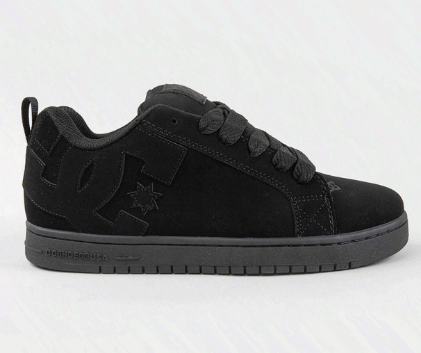 DC Court Graffik Men's Black Black Skate Shoes Puffy Cupsole Sneakers