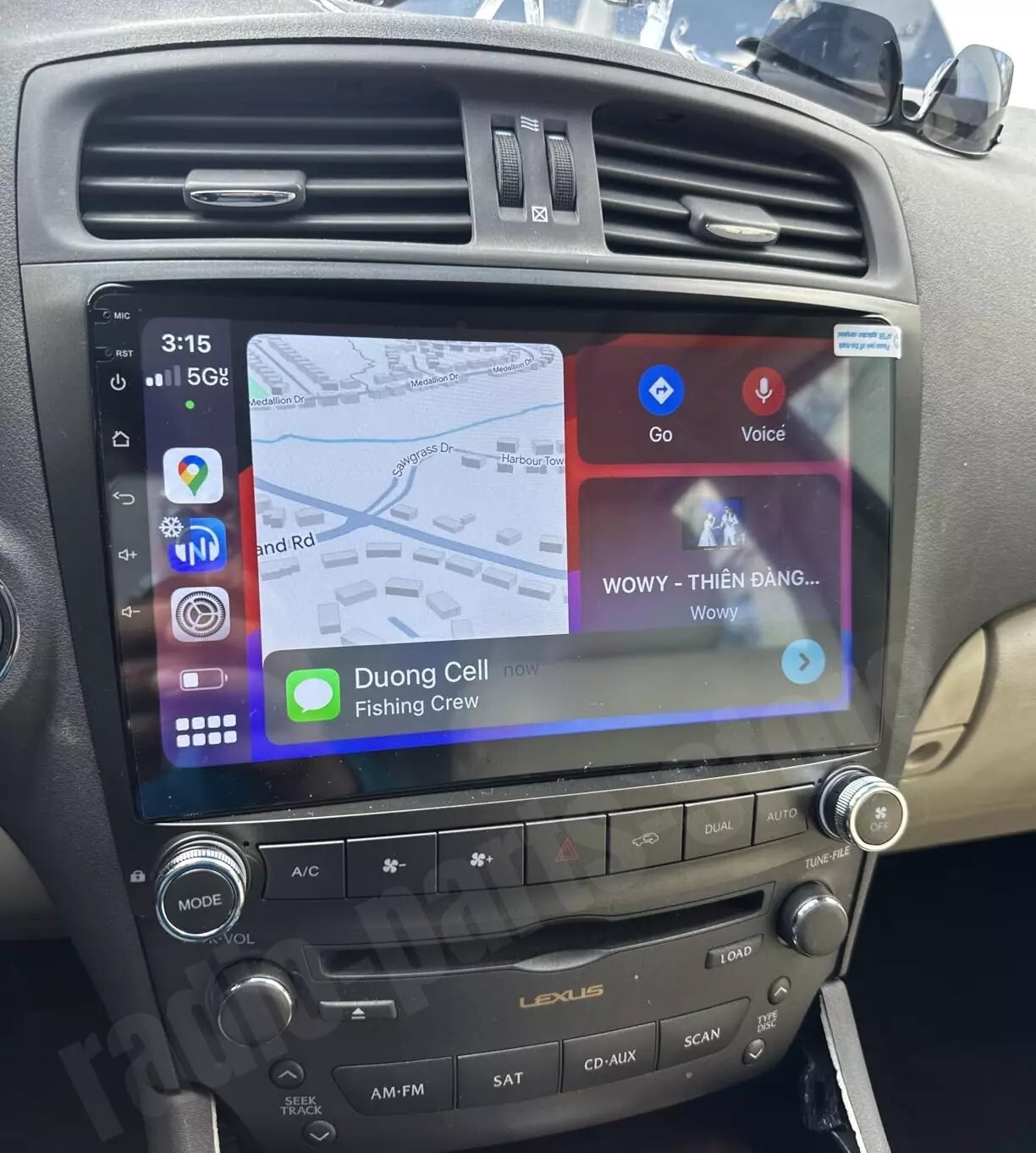 For Lexus IS250 IS350 2006-2012 Android 13 Apple CarPlay Car Stereo Radio GPS BT