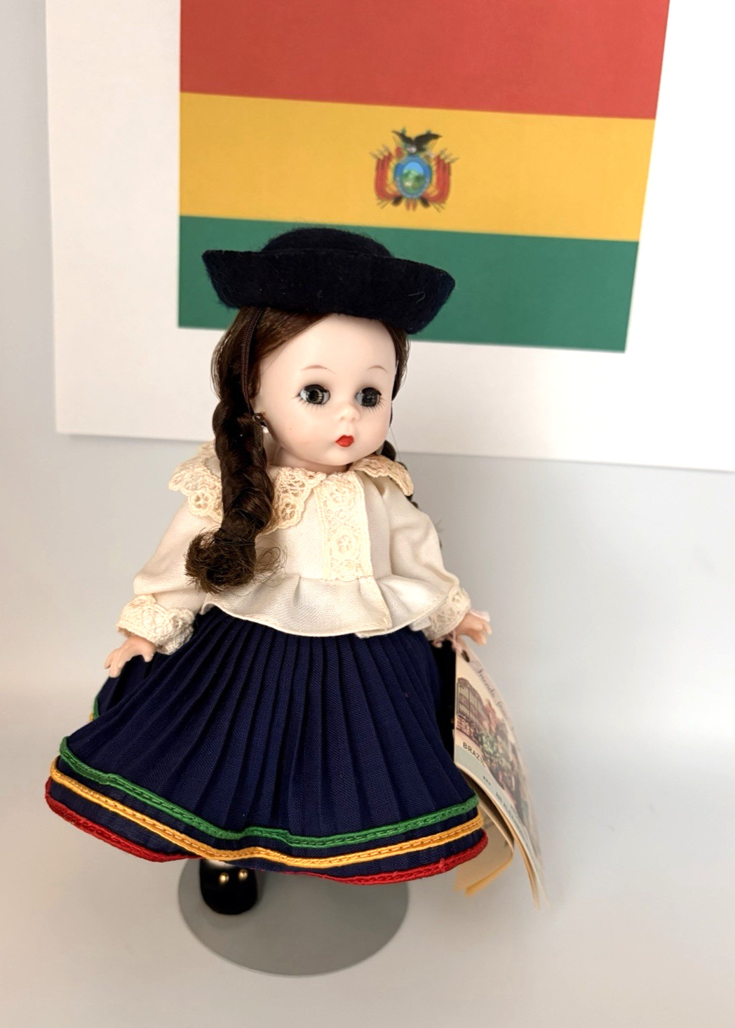 Vintage 1965 Madame Alexander Kins Bolivia Doll BKW ~ Tagged ~ EXCELLENT ❤️💛💚