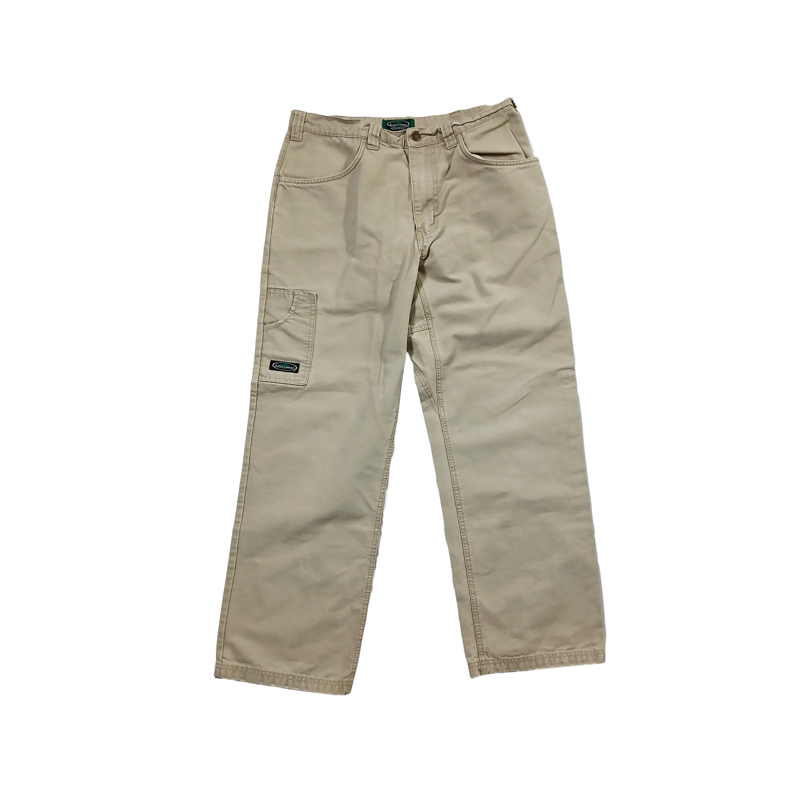 Arborwear Canvas Work Pants Men 34x30 Tan Heavy Duty Utility Distressed Vtg Y2K