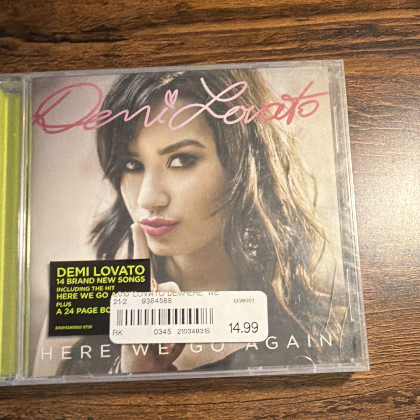 Demi Lovato Here We Go Again Signed Original CD & Booklet (Not Authenticated)