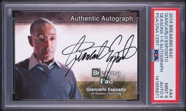 2014 Cryptozoic Breaking Bad Giancarlo Esposito Gus Fring Auto PSA 9 AUTO 9 RARE 2014 Cryptozoic Breaking Bad Giancarlo Esposito Gus Fring Auto PSA 9 AUTO 9 RARE