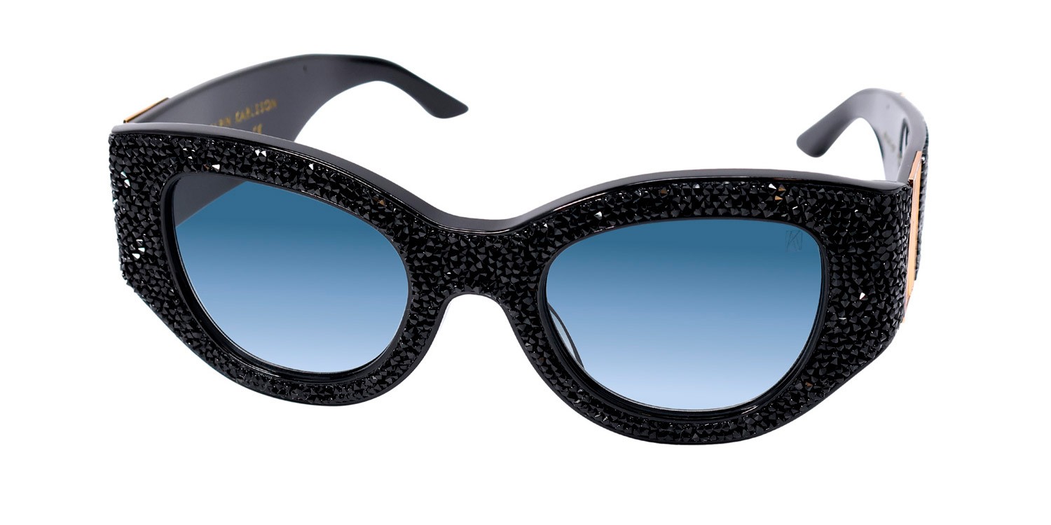 NEW ANNA-KARIN KARLSSON LUCKY GOES TO VEGAS SUNGLASSES CAT EYE FULL-RIM