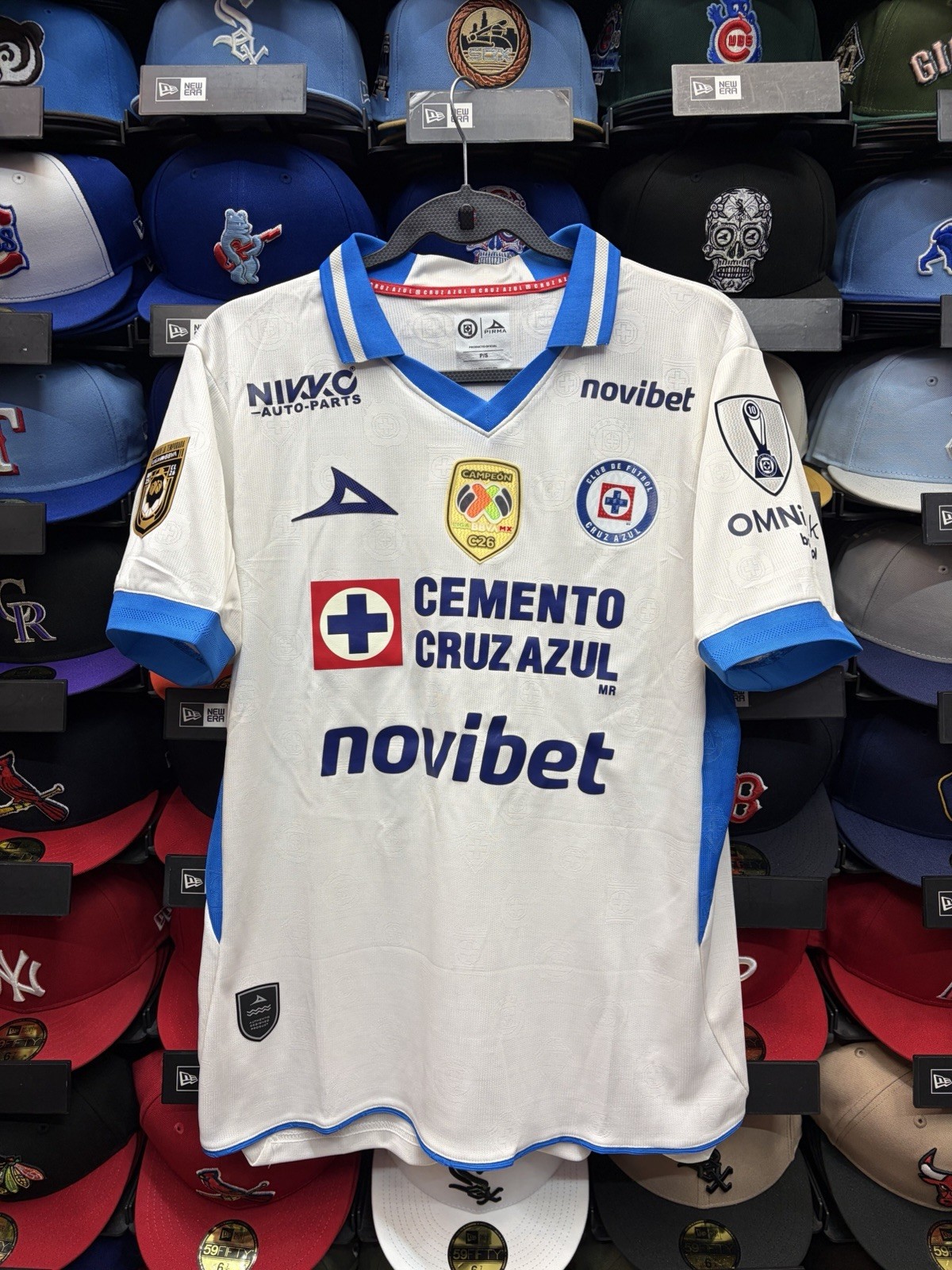 Cruz Azul Pirma 2026/27 Away White Authentic Jersey (With Patches) Cruz Azul Pirma 2026/27 Away White Authentic Jersey (With Patches)