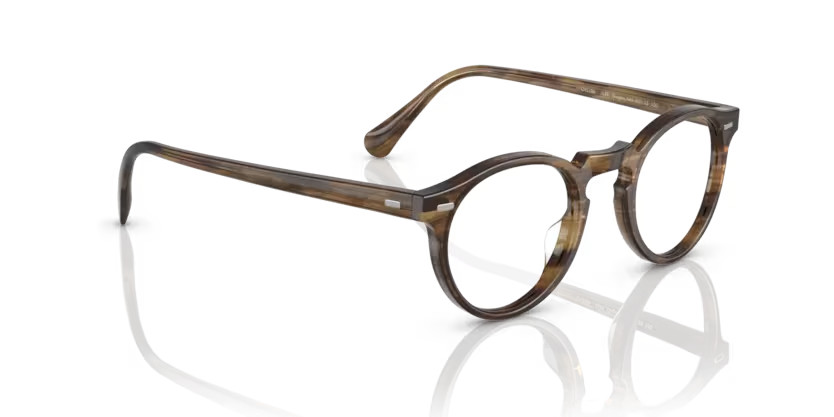 Oliver Peoples Gregory Peck OV5186 1689 Sepia Smoke Eyeglasses 50-23-150 Oliver Peoples Gregory Peck OV5186 1689 Sepia Smoke Eyeglasses 50-23-150