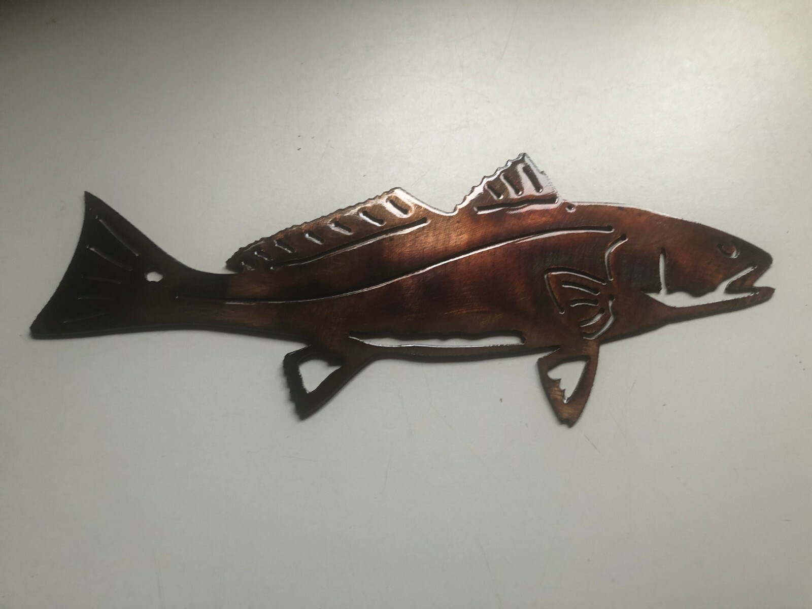 Red Fish - Metal Wall Art - Copper 20\