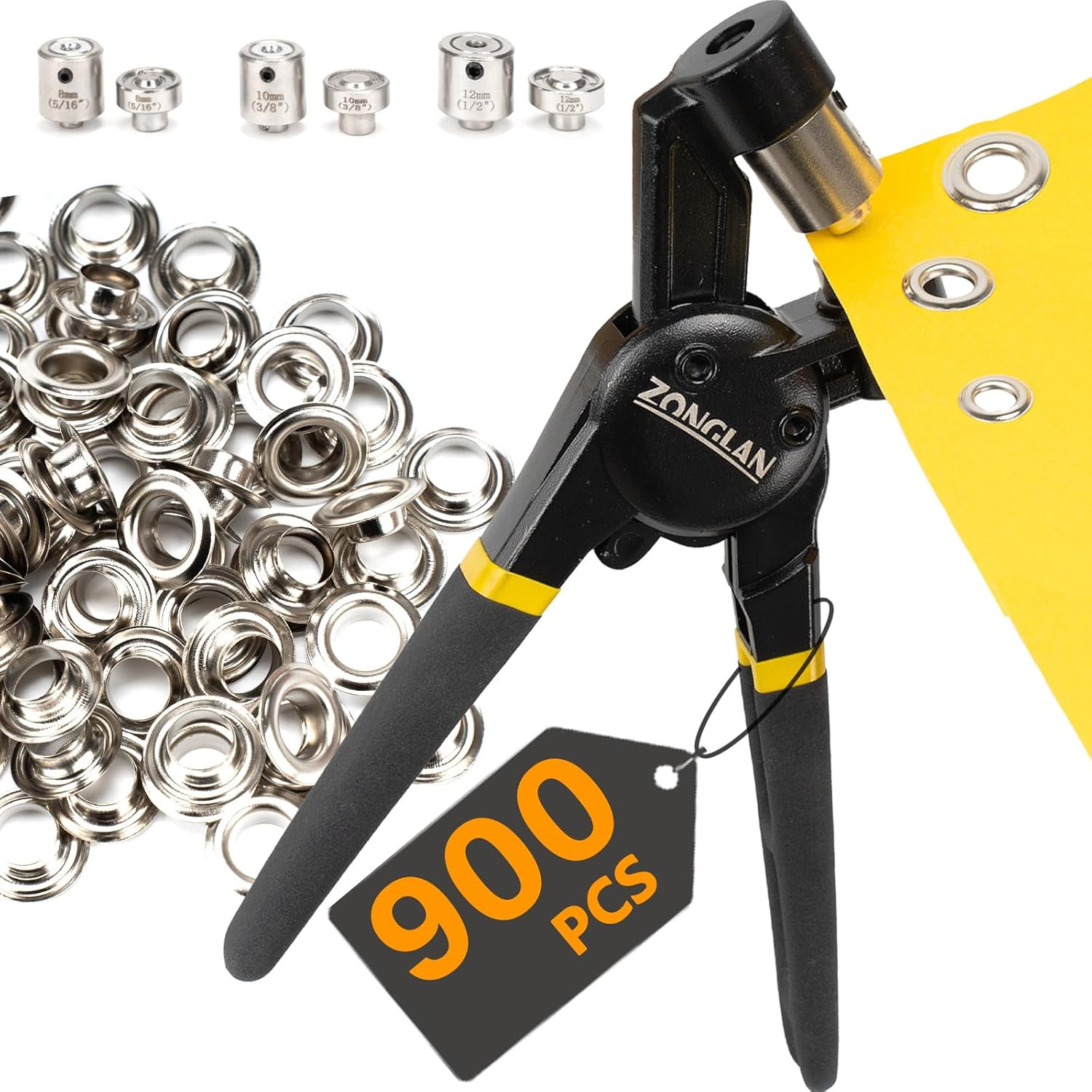 zonglan Heavy Duty Grommet Tool Kit of 1/2\ zonglan Heavy Duty Grommet Tool Kit of 1/2\