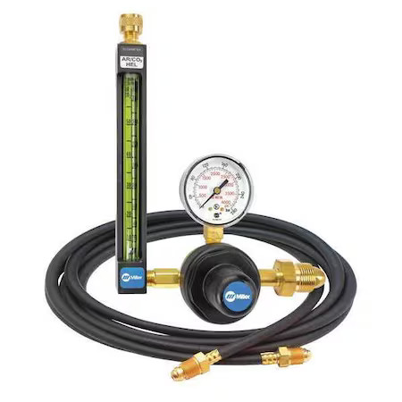 Miller Electric 22-30-580-6 Flowmeter Regulator And Hose Kit, Argon, Carbon Miller Electric 22-30-580-6 Flowmeter Regulator And Hose Kit, Argon, Carbon