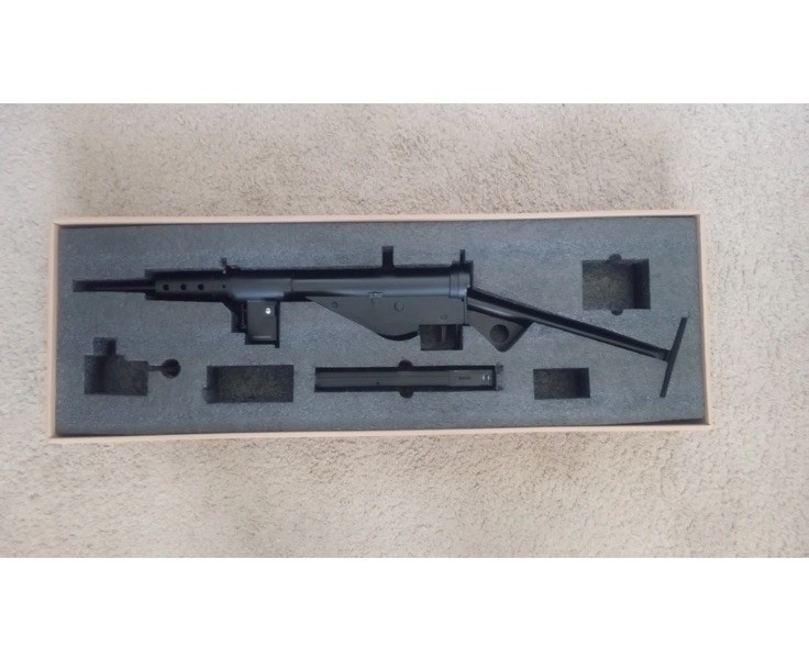 AGM Sten MK2 AEG Full Metal Airsoft Rifle w/ Box WWII Resistance Wood Crate NIB