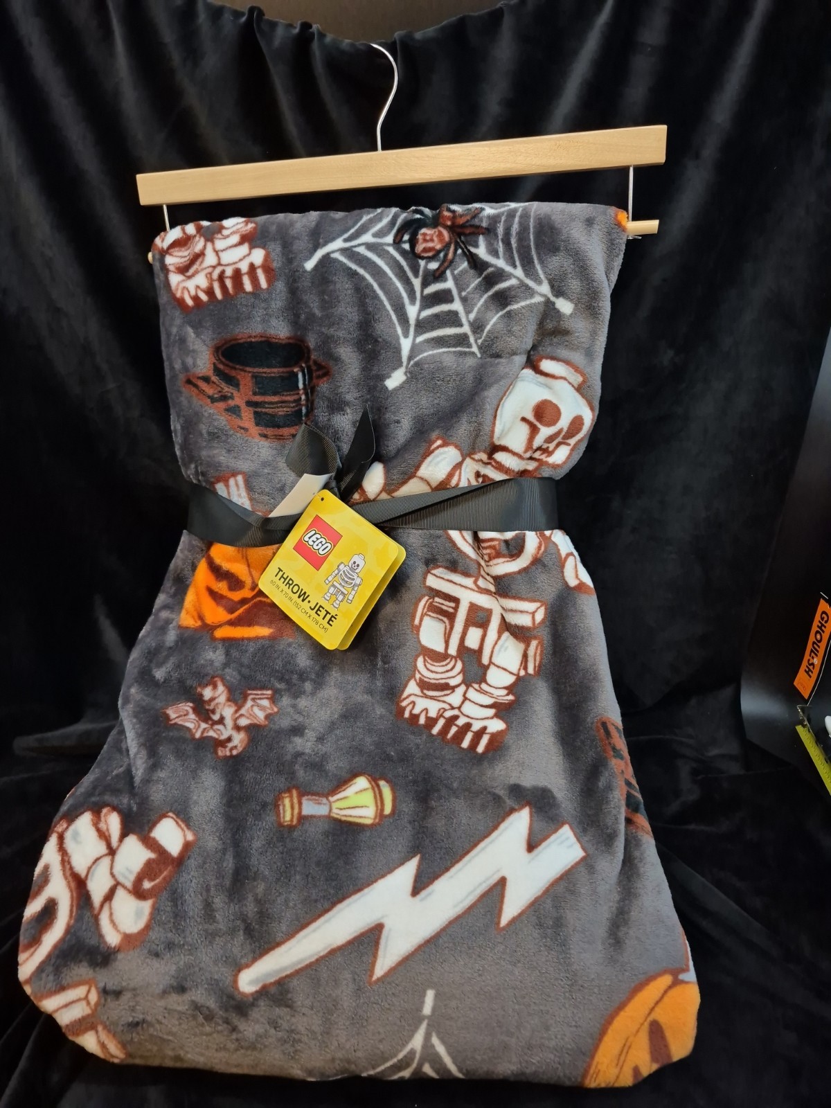 LEGO Halloween Skeleton Plush Throw Blanket 60\ LEGO Halloween Skeleton Plush Throw Blanket 60\